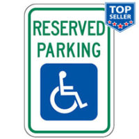 Reserve Parking (Handicap Symbol) Sign | Redbud Supply